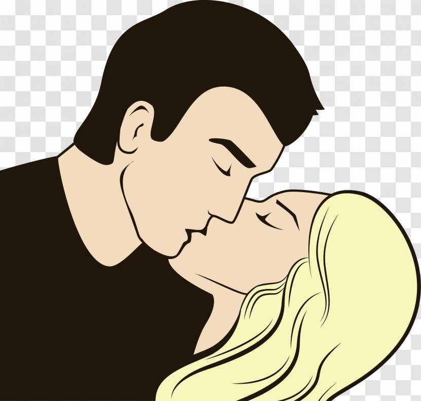 Kiss Intimate Relationship Boyfriend Romance - Frame - Kissing Male And Female Friends Transparent PNG