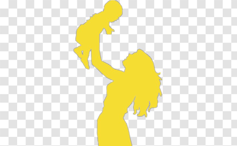 Silhouette Mother Daughter Drawing Infant - Art Transparent PNG