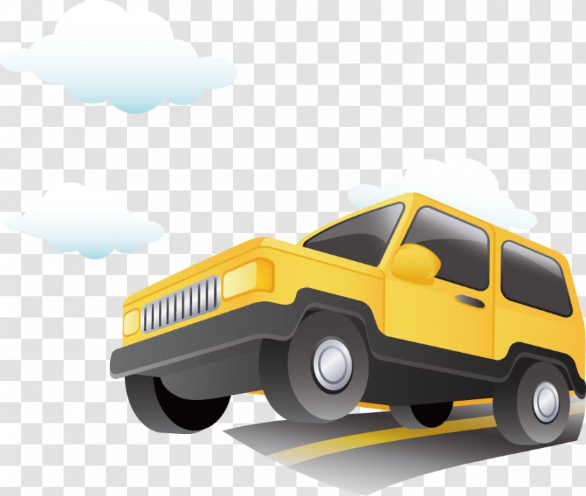 Vector PPT Creative Tourism SUV Icon - Light Commercial Vehicle - Motor Transparent PNG