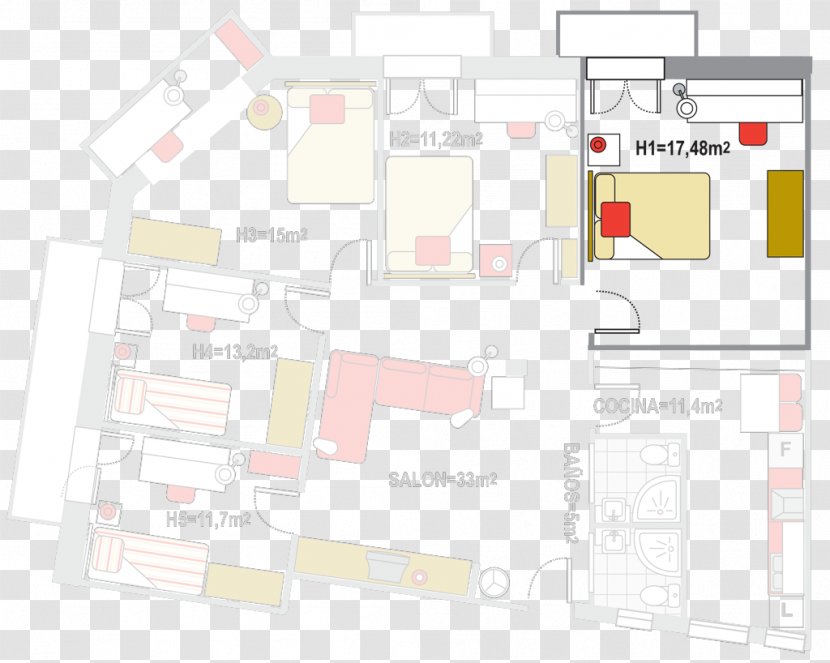 Casco Viejo Apartment Room Floor Plan Terrace - Diagram Transparent PNG