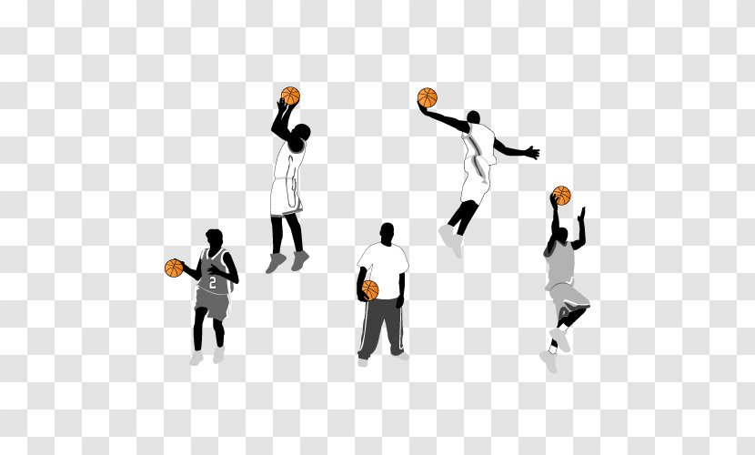 Basketball Action Figure Slam Dunk Clip Art - Team - Vector Foot Player Transparent PNG