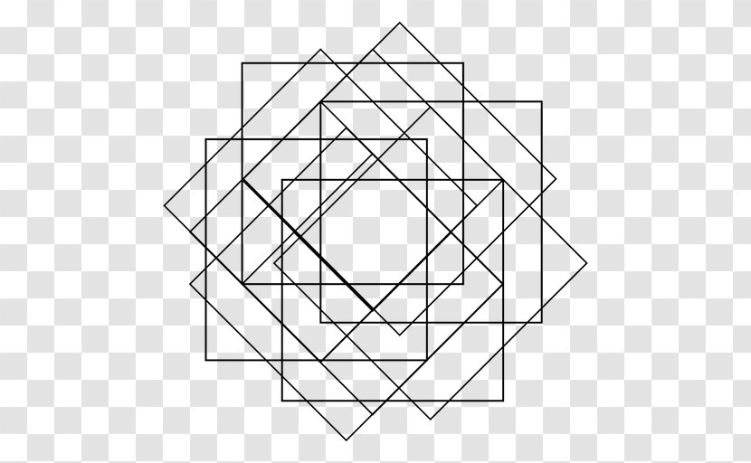 Square Sacred Geometry Pattern - Diagram - Geometric Transparent PNG