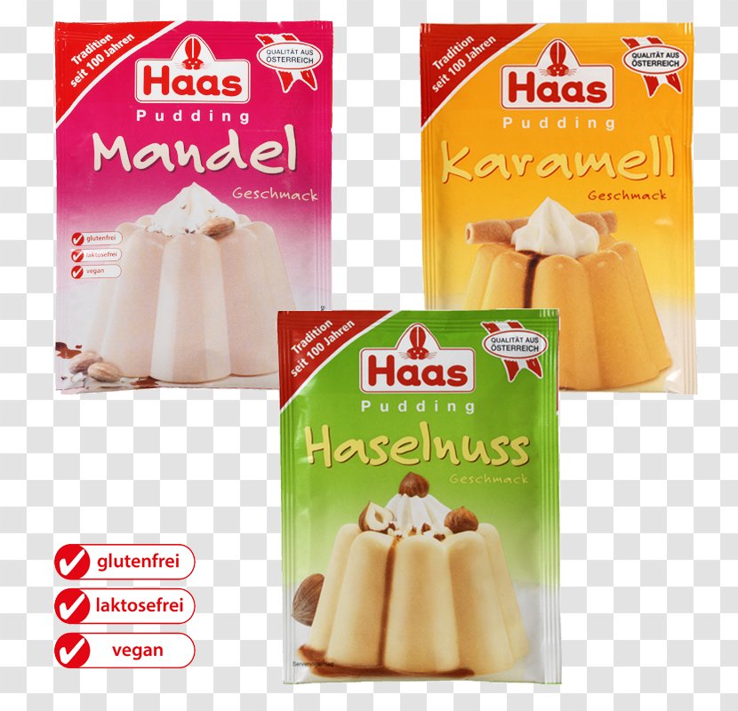 Cream Pudding Ed. Haas Austria Baking Dessert - Marzipan Transparent PNG