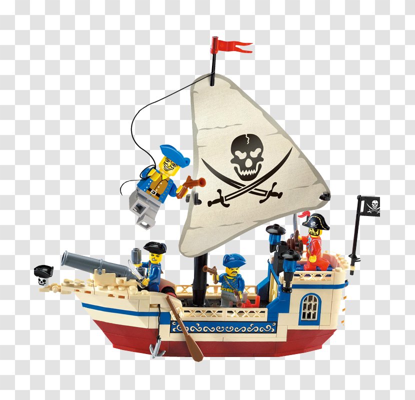Construction Set LEGO Piracy Ship Toy - Lego Transparent PNG