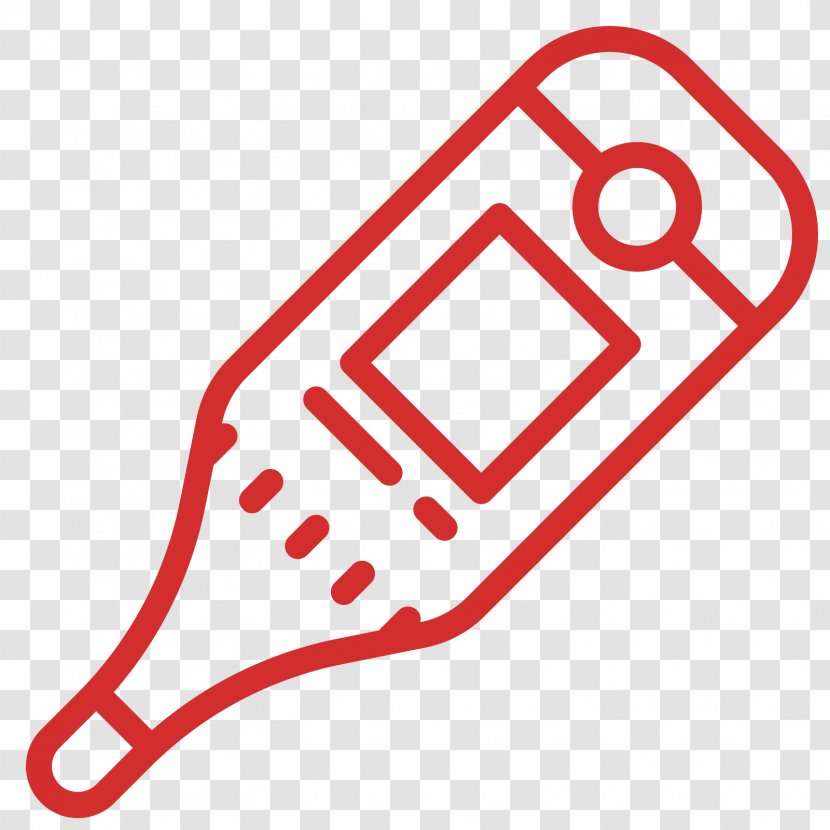 Medical Thermometers - Red - Weight Scale Transparent PNG