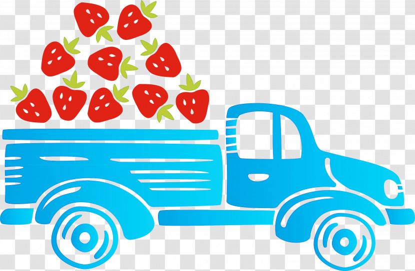 Strawberry Truck Autumn Fruit Transparent PNG