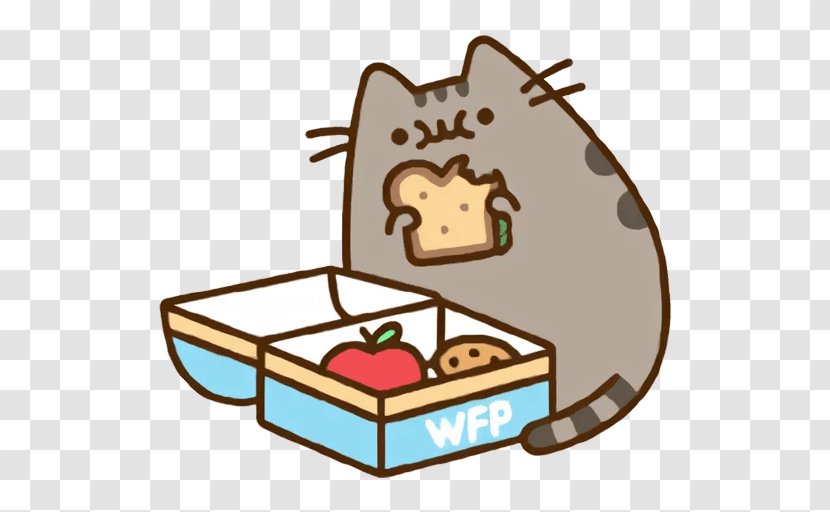 Gund Pusheen Cat Puffy Stickers Drawing - Food Transparent PNG