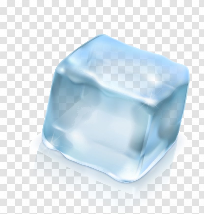 Ice Cube - Plastic - Realistic Vector Material Texture Transparent PNG
