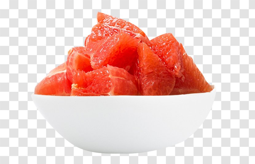 Grapefruit Pomelo - Cartoon - A Bowl Of Peeled Pulp Transparent PNG