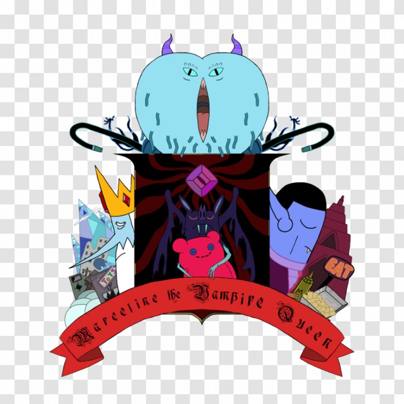 Marceline The Vampire Queen Ice King Finn Human I Remember You Heraldry - Adventure Time Transparent PNG