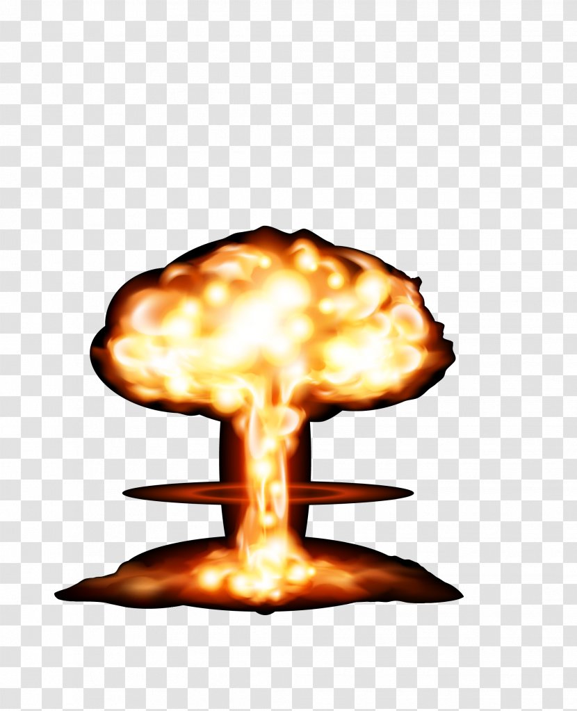 Mushroom Cloud Explosion - Vector Yellow Rose Transparent PNG