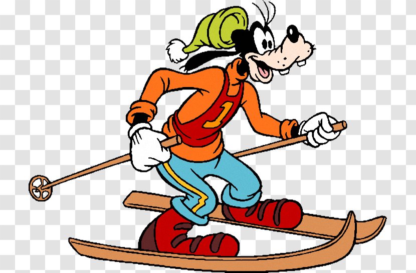 Goofy Minnie Mouse Mickey Donald Duck Skiing - Area Transparent PNG