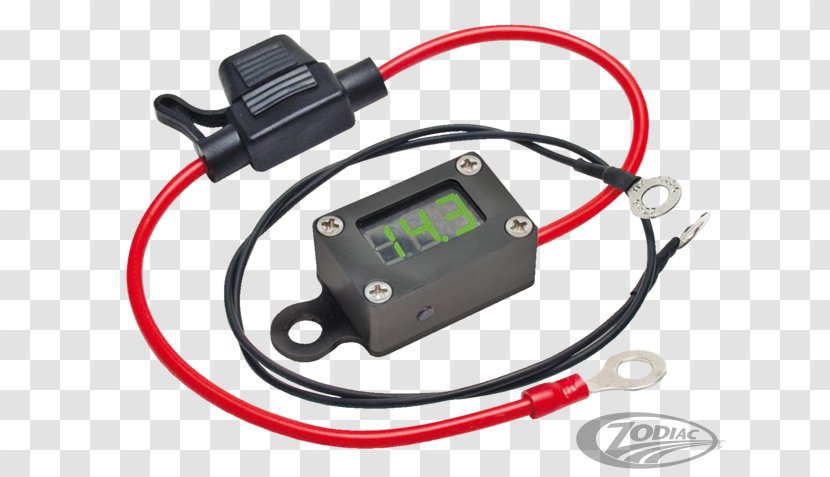 Voltmeter Motorcycle Accessories Harley-Davidson Electronics - Electrical Wires Cable Transparent PNG