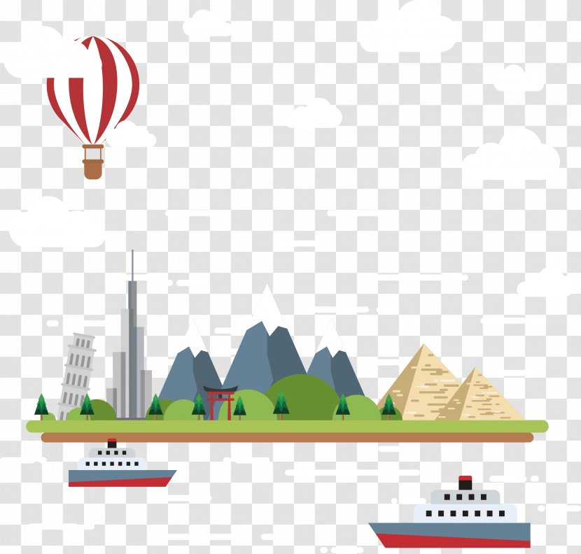 Graphic Design Illustration - Area - Beach Town Poster Transparent PNG