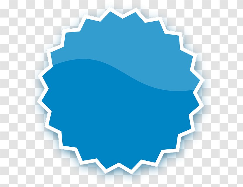 Sticker Clip Art - Electric Blue - Badge Vector Transparent PNG