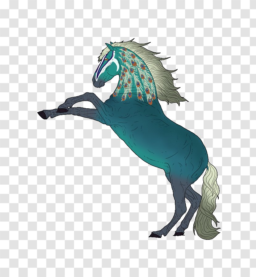 Mustang Illustration Graphics Fauna Dinosaur - Fictional Character Transparent PNG