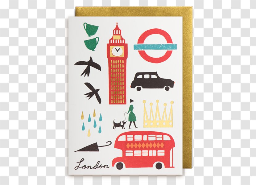 London Underground Paper Greeting & Note Cards - Stationery - Card Design Transparent PNG