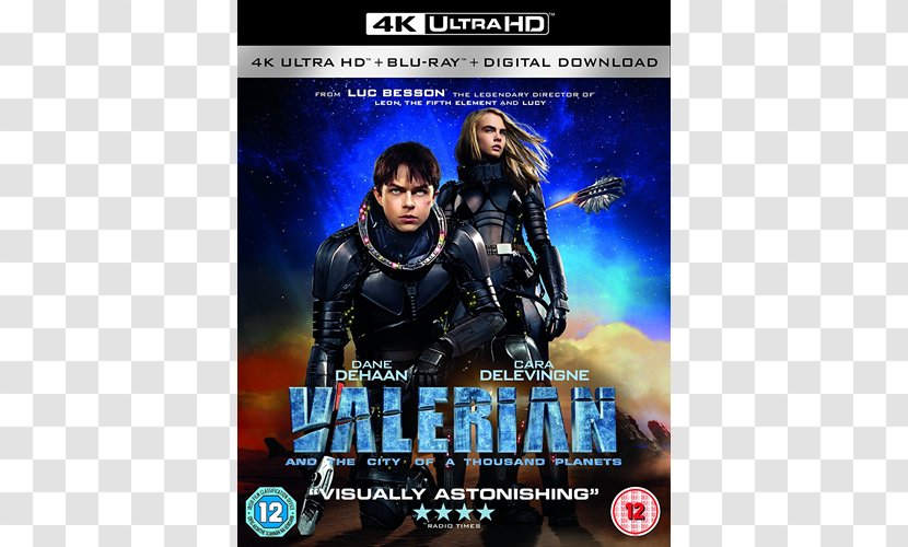 Ultra HD Blu-ray Disc 4K Resolution Valérian And Laureline Film - Video Game Software - Valerian The City Of A Thousand Planets Transparent PNG