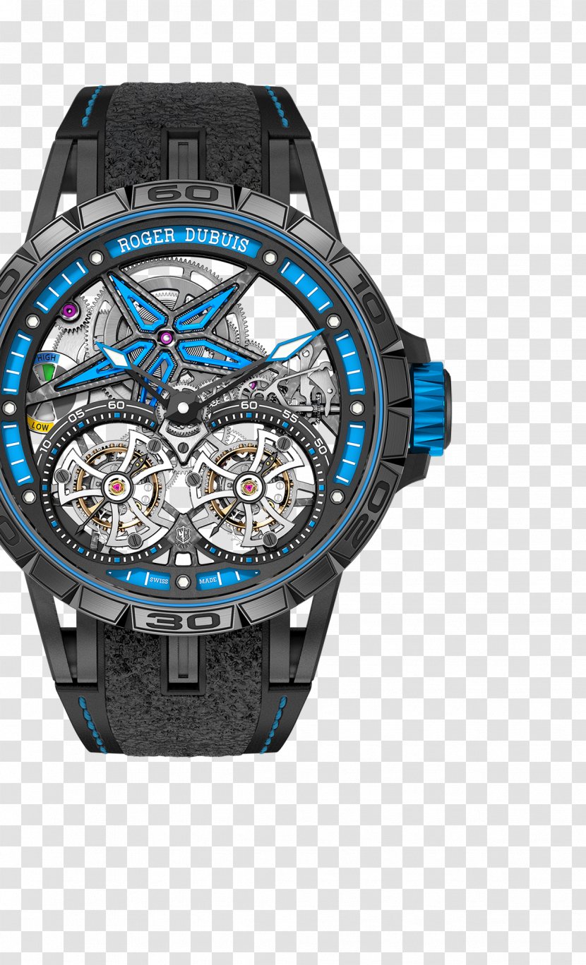 Roger Dubuis Watch Tourbillon Clock Rolex - Metal Transparent PNG