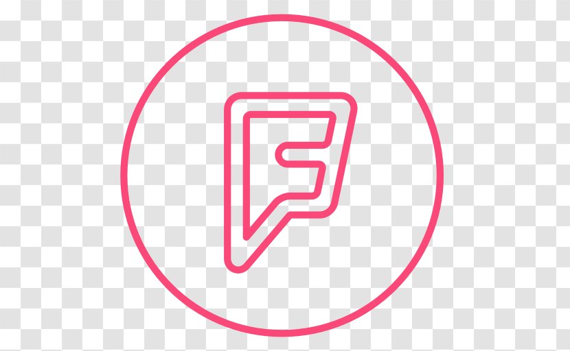Social Media Foursquare - Magenta Transparent PNG