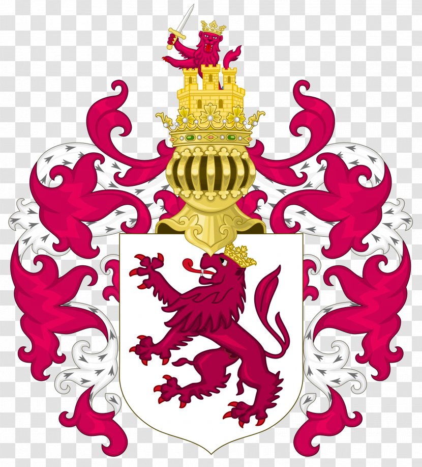 Coat Of Arms Spain Kingdom Castile Crown Lion - Heraldry Transparent PNG