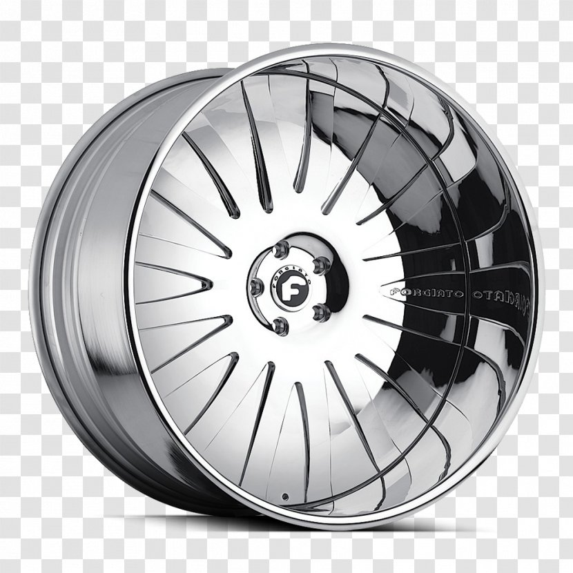 Alloy Wheel Car Rim Custom - Black And White - Steering Wheels Transparent PNG