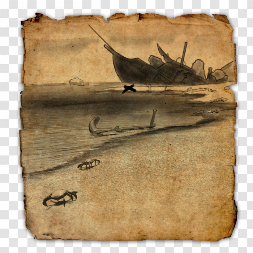 The Elder Scrolls Online V: Skyrim Treasure Island Map - Heart - Pirate Transparent PNG