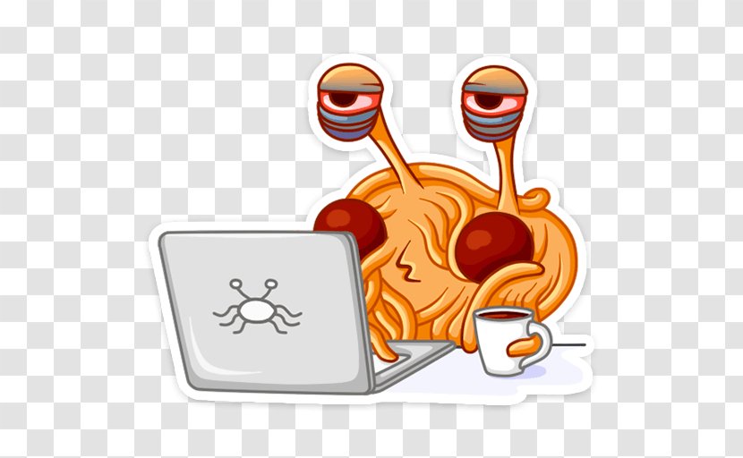 Pastafarianism Sticker VKontakte Flying Spaghetti Monster Telegram Transparent PNG