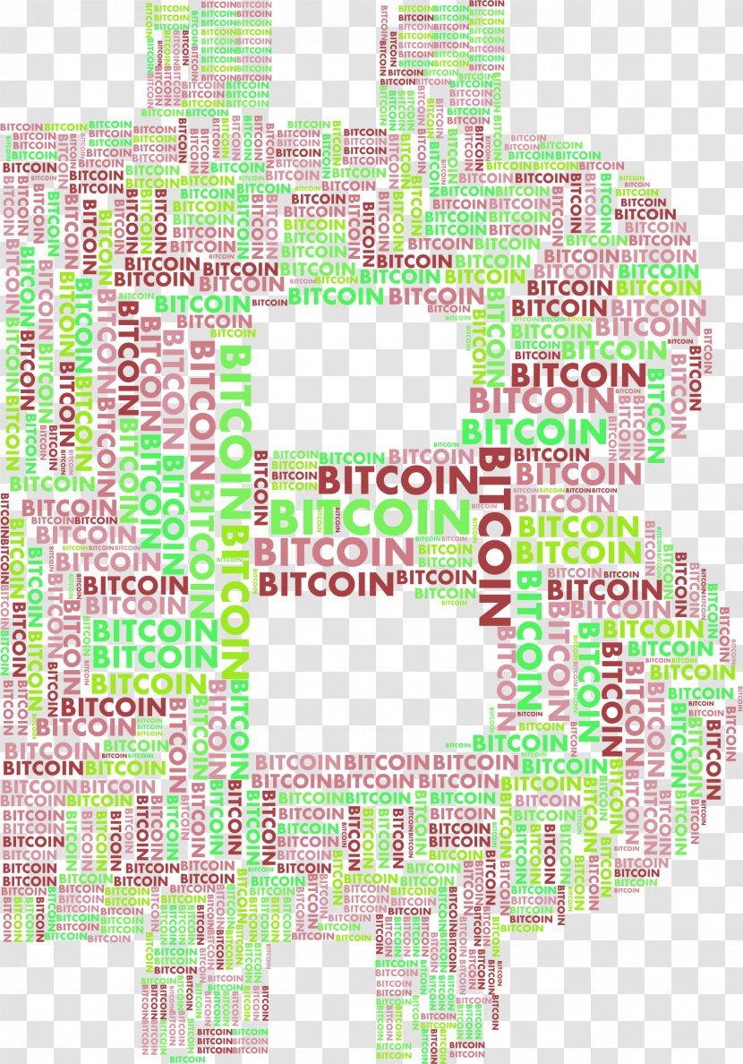 Typography Bitcoin Logo - Pink Transparent PNG