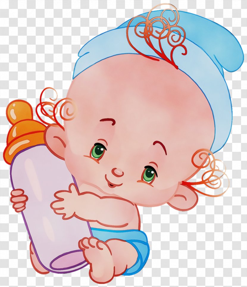 Cheek Cartoon Head Nose Child - Baby Ear Transparent PNG