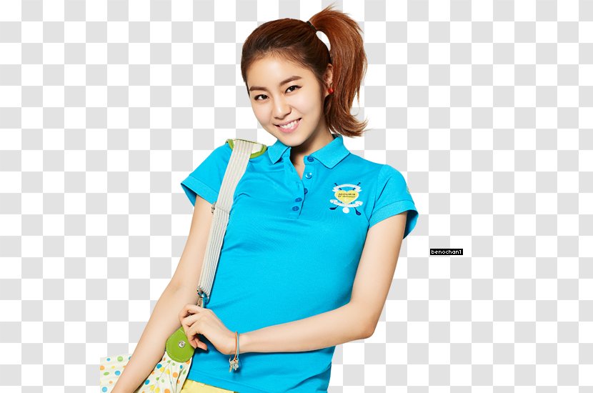 Uee After School Digital Art Polo Shirt - Aqua Transparent PNG