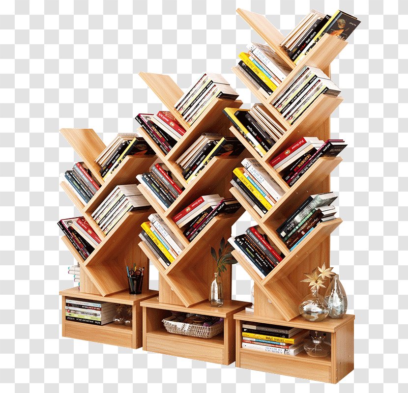 Table Bookcase Shelf Furniture Oak Transparent PNG