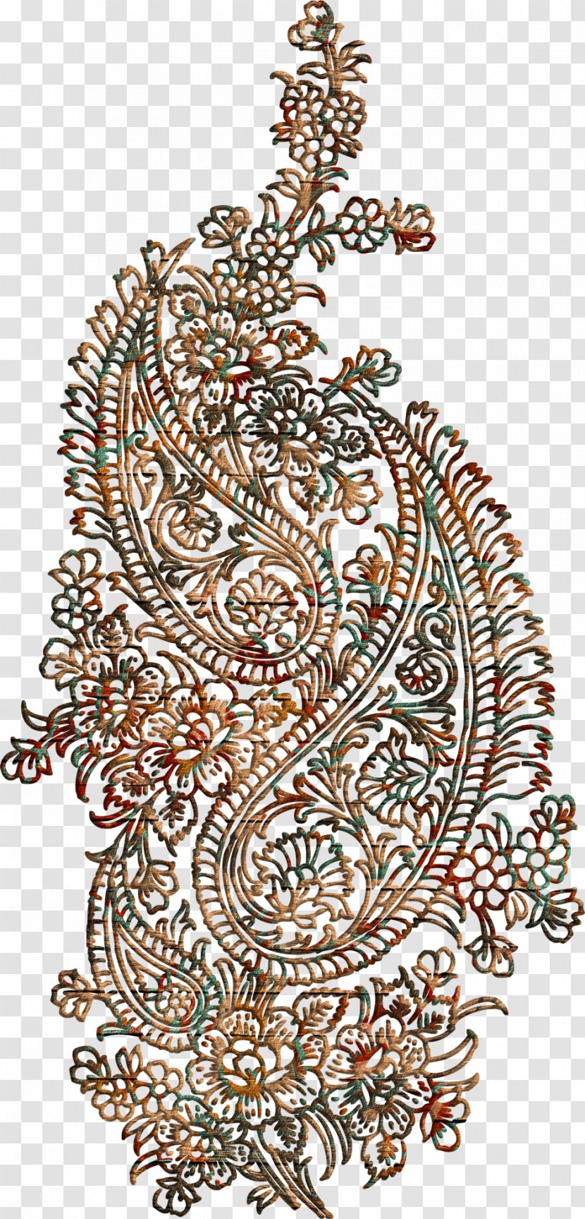 Paisley Textile Design Pattern Embroidery - Visual Arts - Stencil Transparent PNG