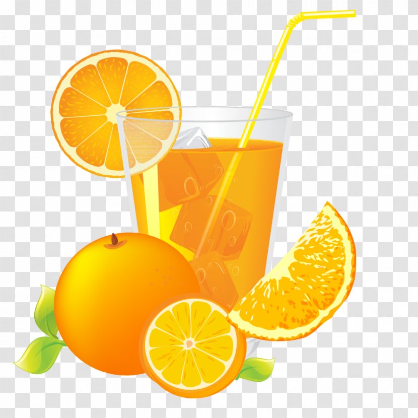 Orange Juice Apple - Drink - Cartoon Fresh Transparent PNG