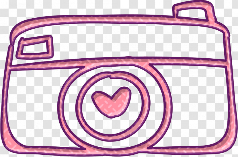 Photographic Camera With Heart Icon Saint Valentine Outline Icon Love Icon Transparent PNG