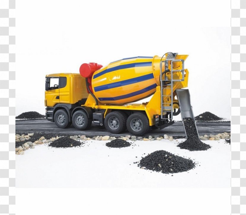 Scania PRT-range AB Cement Mixers Truck - Concrete Mixer Transparent PNG