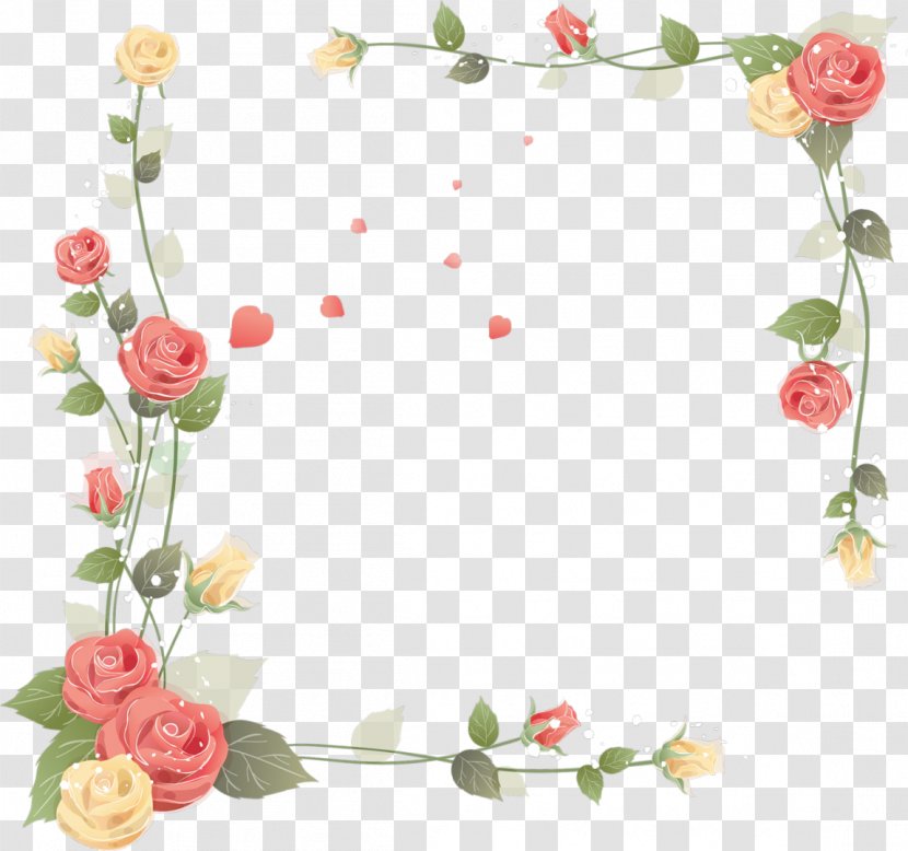Microsoft PowerPoint Rose Flower Presentation Clip Art - Petal - Frame Transparent PNG