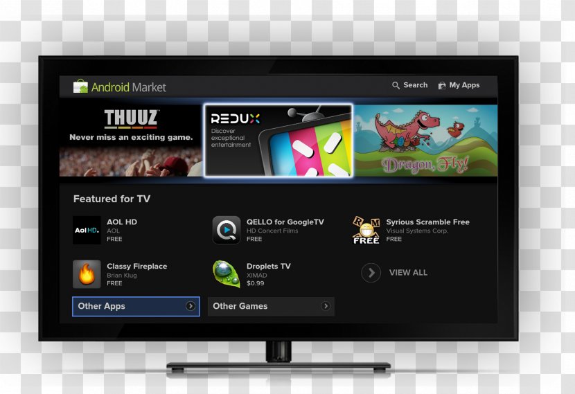 Google I/O TV Android Television - Media - Tv Screen Transparent PNG