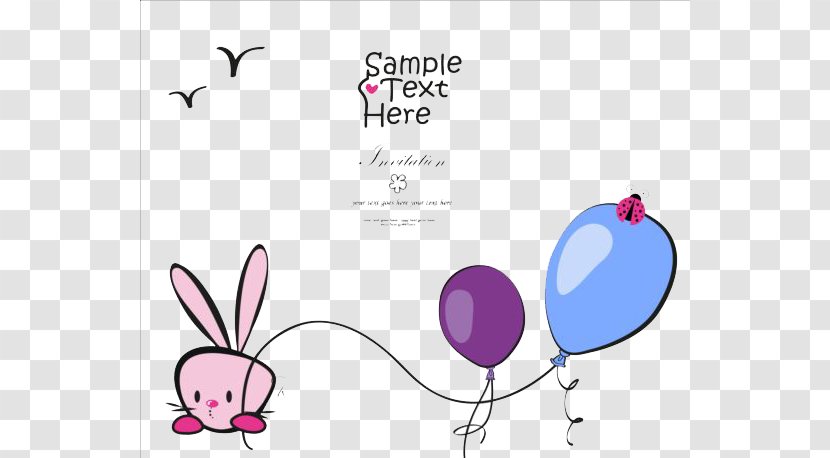 Bugs Bunny Rabbit Clip Art - Flower - With Balloons Transparent PNG