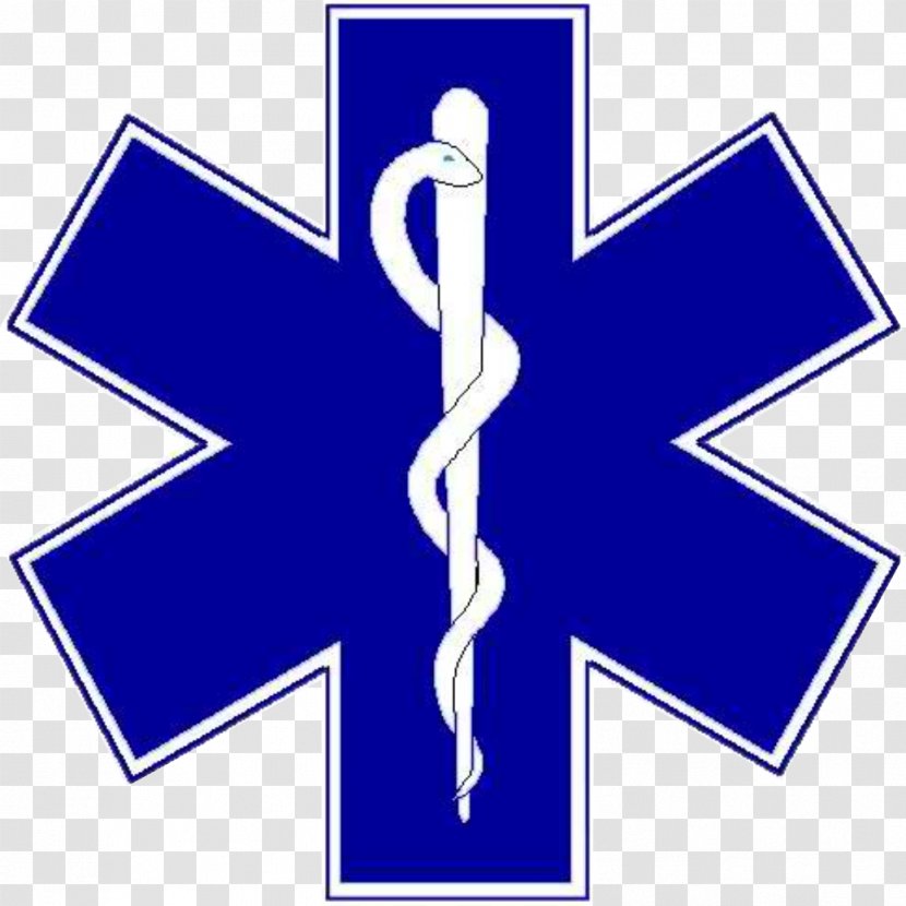 Star Of Life Emergency Medical Services Paramedic Technician - Medic - Ambulance Transparent PNG