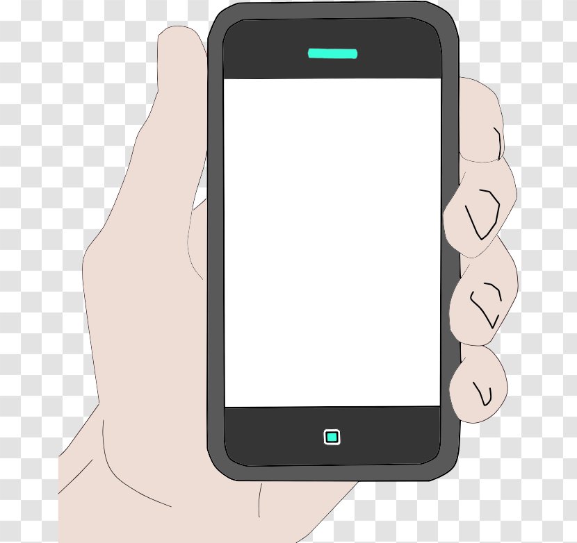 IPhone Telephone Clip Art - Portable Communications Device - Cellphone Transparent PNG