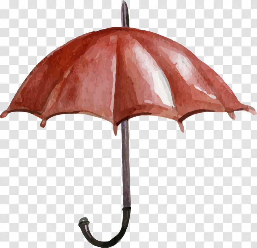 Paper Umbrella Purple - Blue - Vector Hand-painted Red Transparent PNG