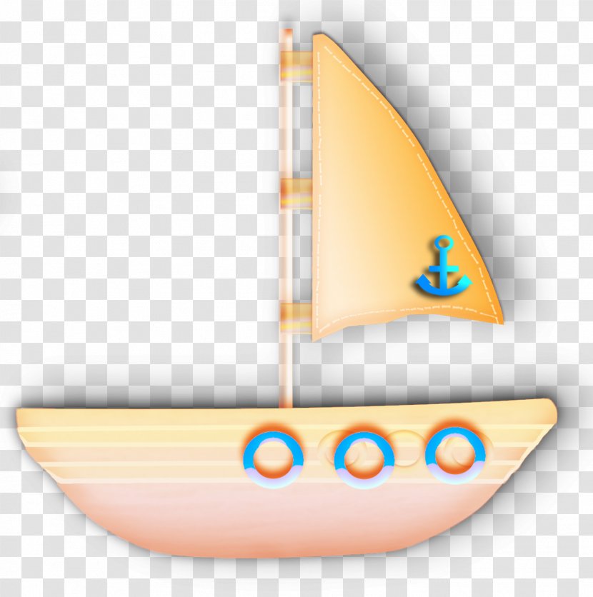 Boat Clip Art - Orange Transparent PNG