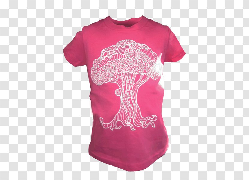 T-shirt Shoulder Sleeve Pink M - Tshirt - Dream Garden Transparent PNG