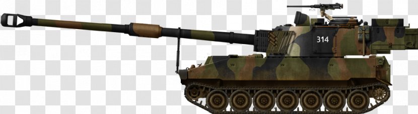 Tank Self-propelled Artillery M109 Howitzer Military - Combat Vehicle - Selfpropelled Gun Transparent PNG