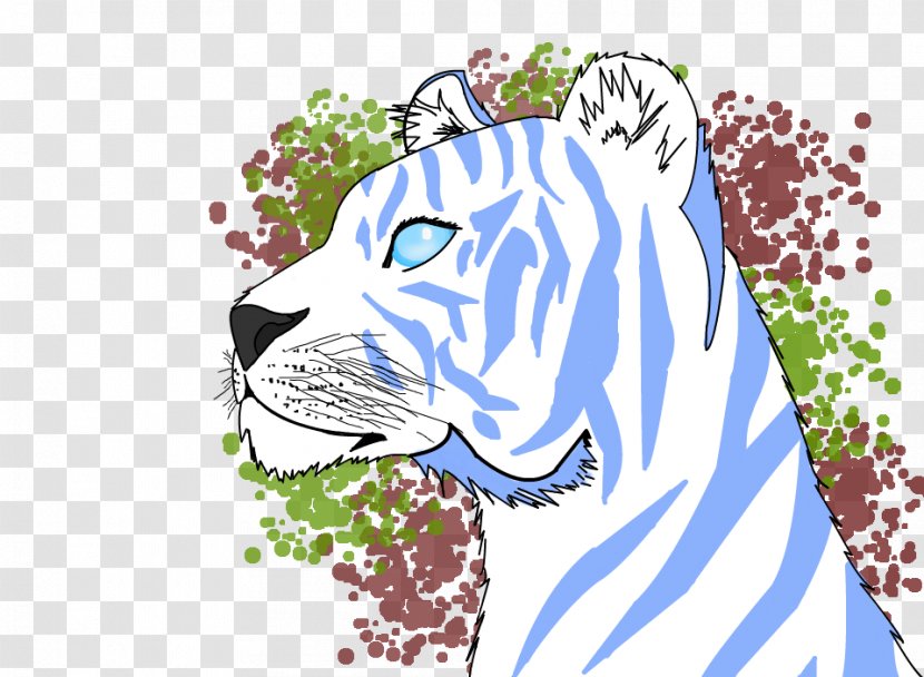 Tiger Whiskers Cat Cartoon - Rainbow Transparent PNG