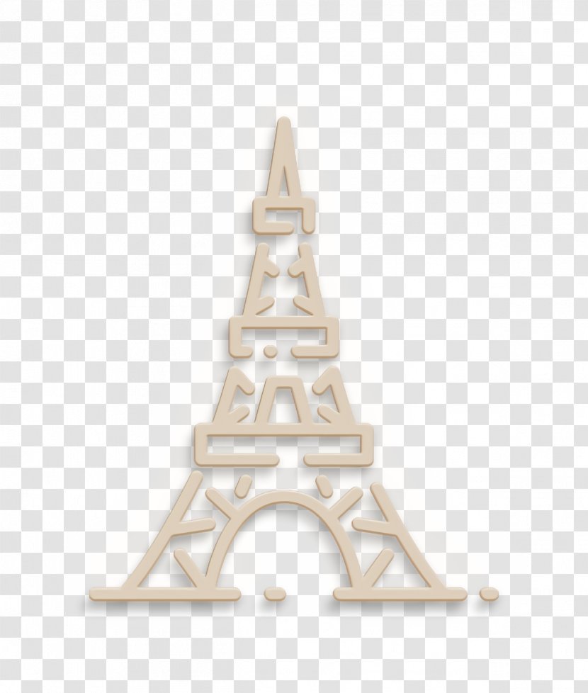 Architecture Icon Eiffel France - Tourism - Finial Brass Transparent PNG