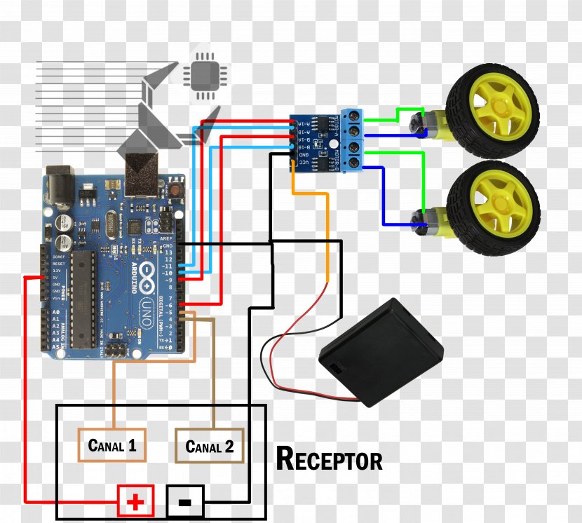 Microcontroller Electronics Arduino Electric Battery Remote Controls - The Phantom Transparent PNG
