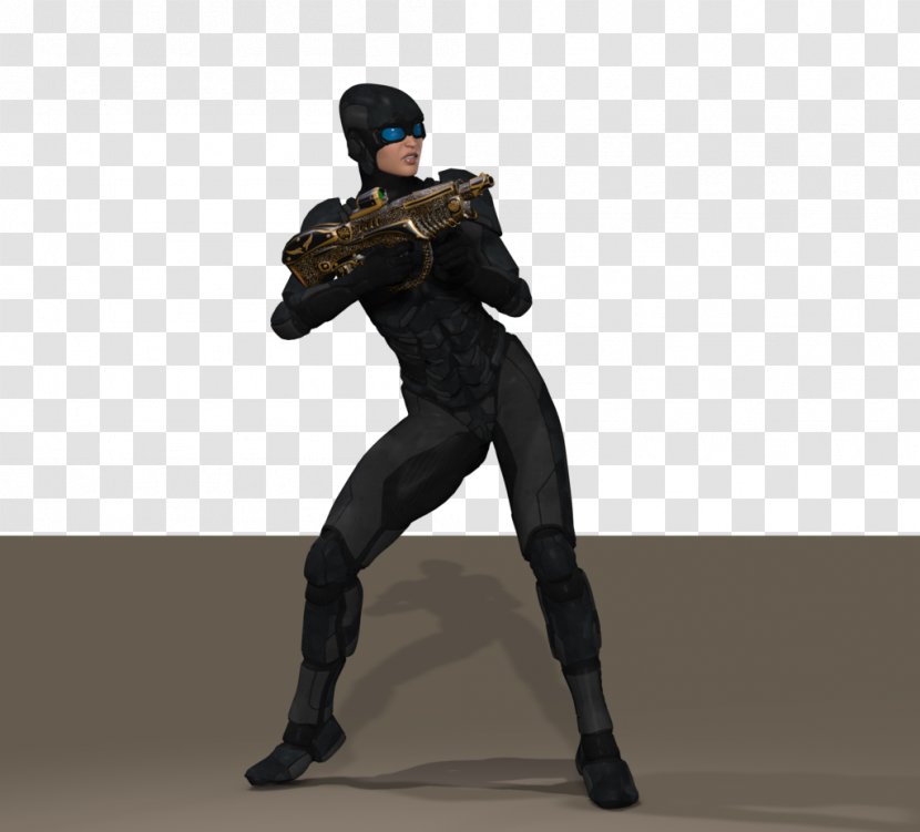 Mercenary Figurine - Space Warrior Transparent PNG