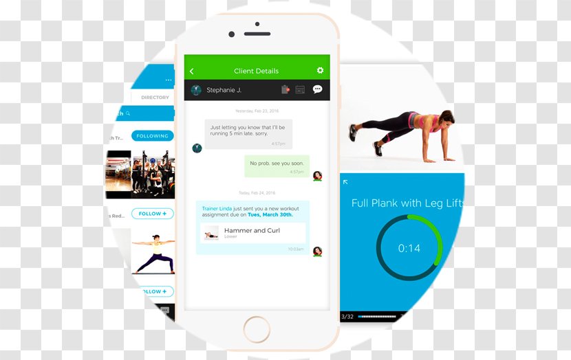 Personal Trainer Smartphone Fitness Professional Physical Exercise - Weight Loss Transparent PNG